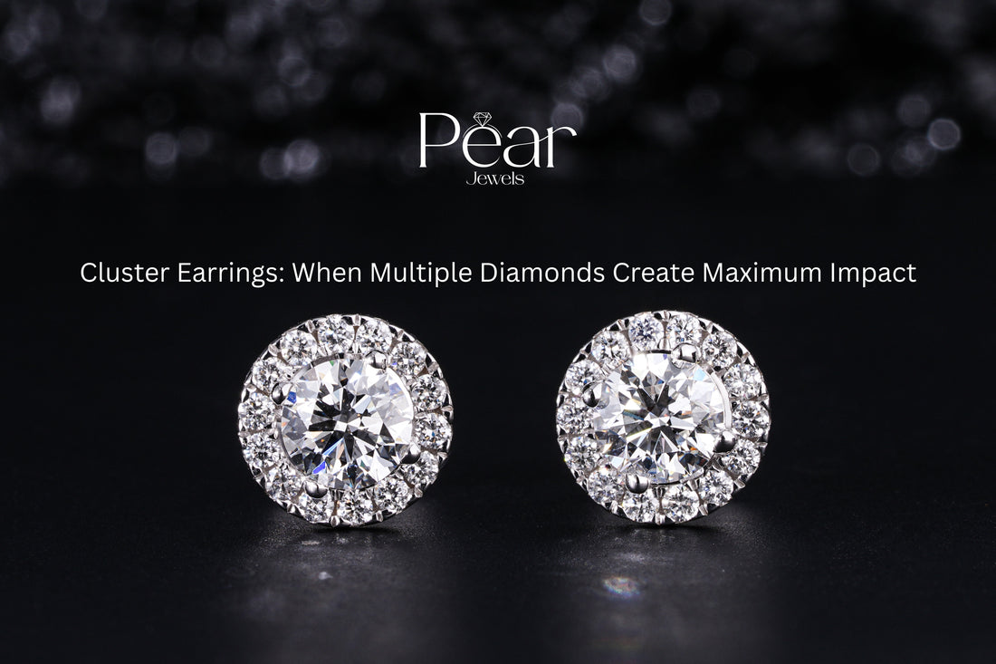 Cluster Earrings: When Multiple Diamonds Create Maximum Impact