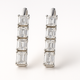 Baguette Diamond Earrings: Sleek and Sophisticated Side Stones