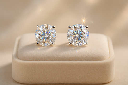 Round Diamond Earrings: Timeless Sparkle for Every Occasion