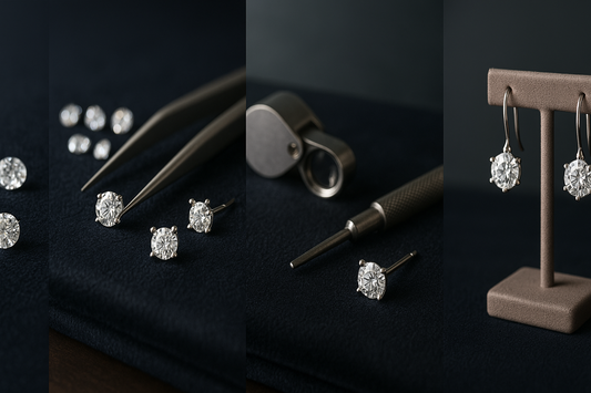 The Journey of Diamond Earrings: From Loose Diamonds to Stunning Creations