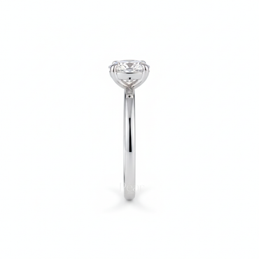 1ct Oval Solitaire Natural Diamond Engagement Ring