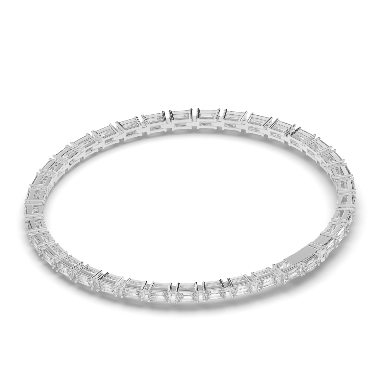 Bold Sleeping Emerald Lab-grown Diamond Tennis Bracelet - Pear Jewels