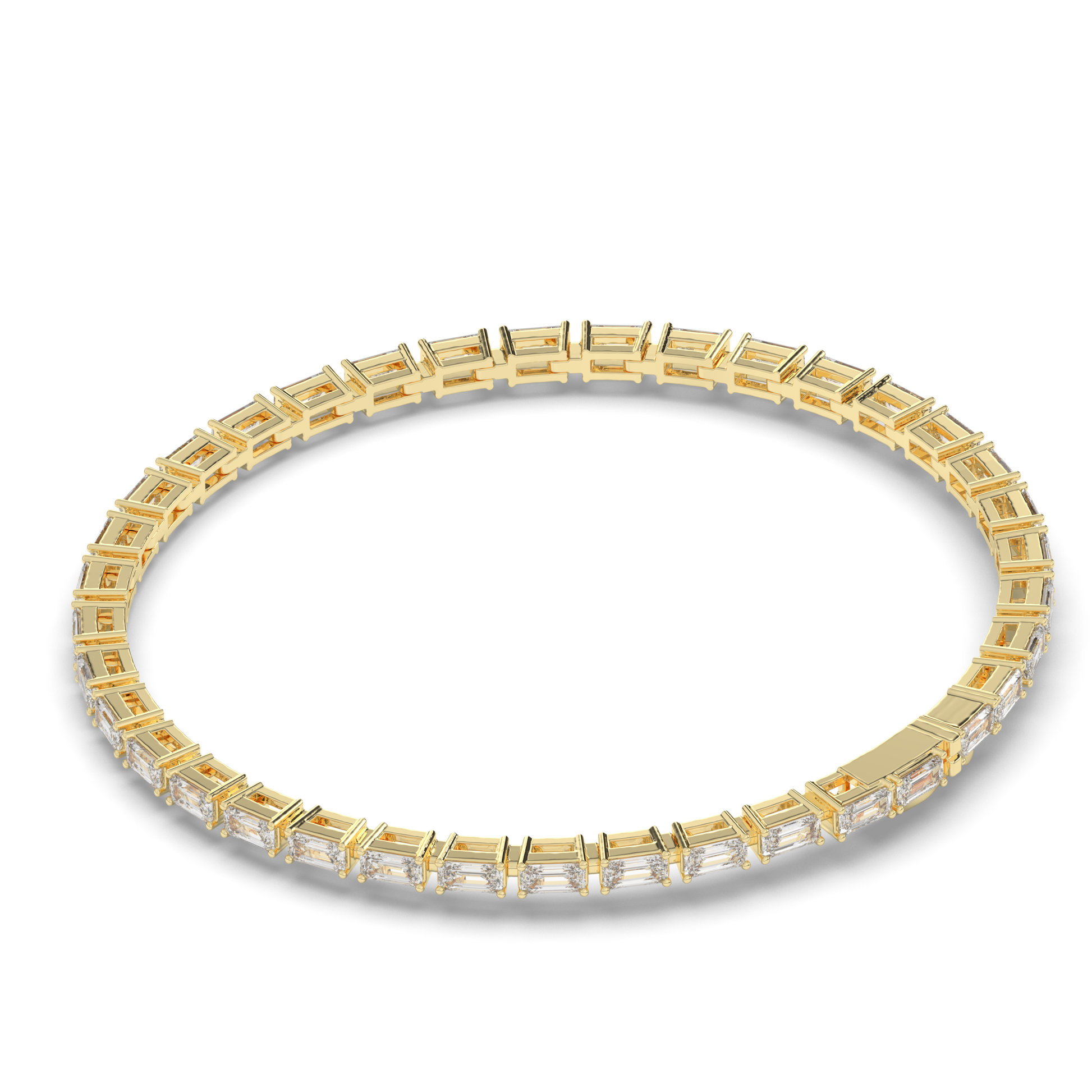 Bold Sleeping Emerald Lab-grown Diamond Tennis Bracelet - Pear Jewels