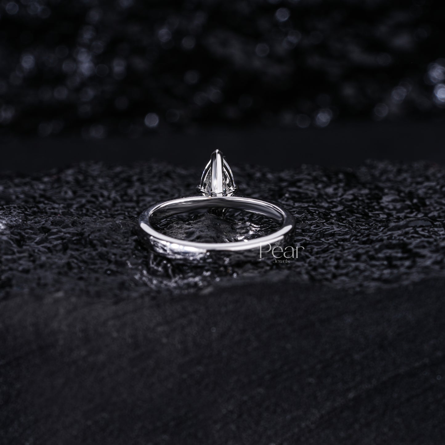 Marquise Labgrown Diamond Solitaire Ring - Pear Jewels