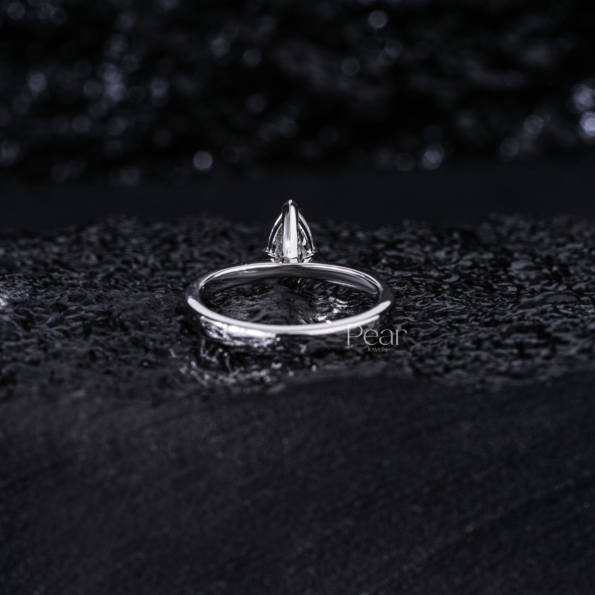 Marquise Labgrown Diamond Solitaire Ring - Pear Jewels