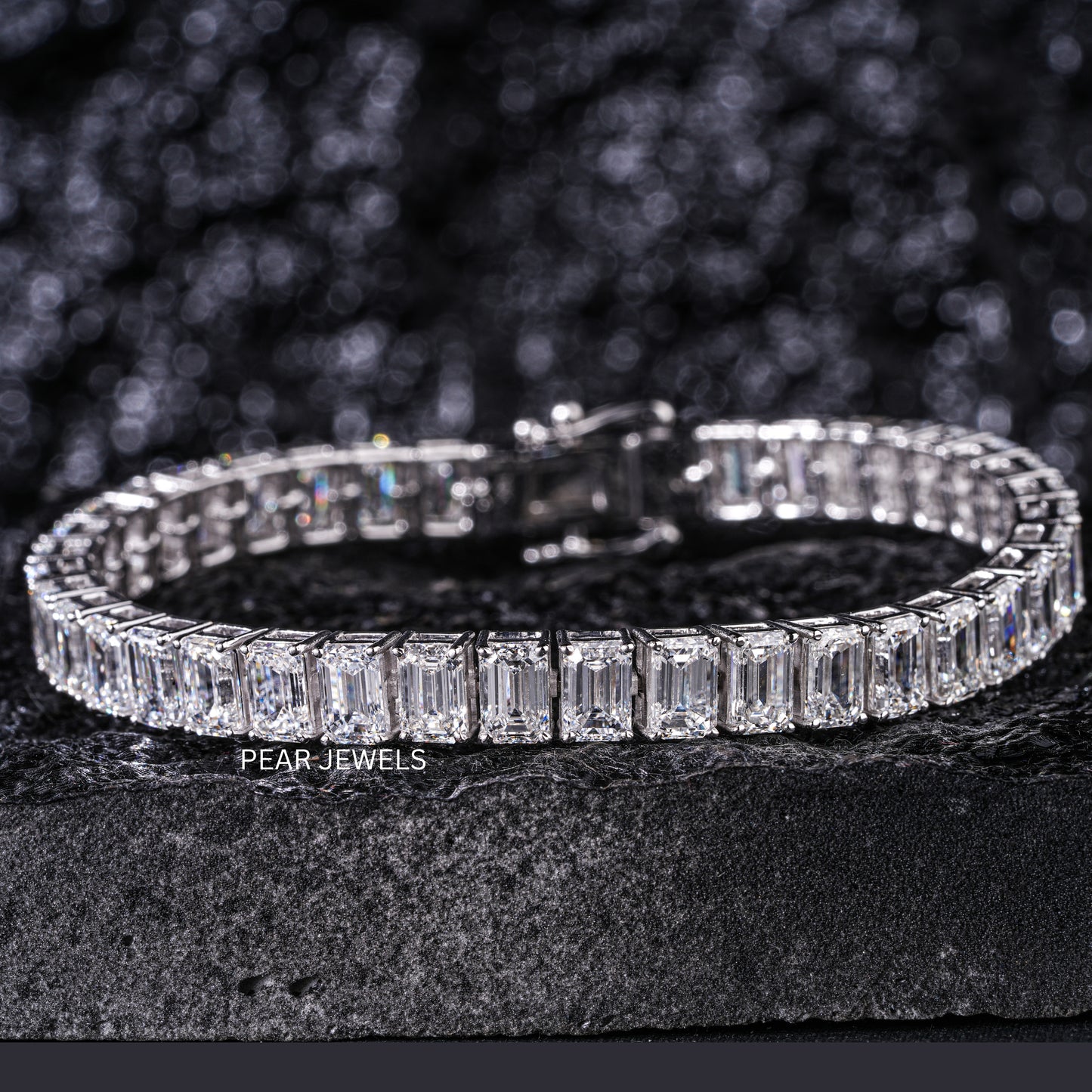 0.7ct Emerald Tennis Labgrown Diamond Bracelet