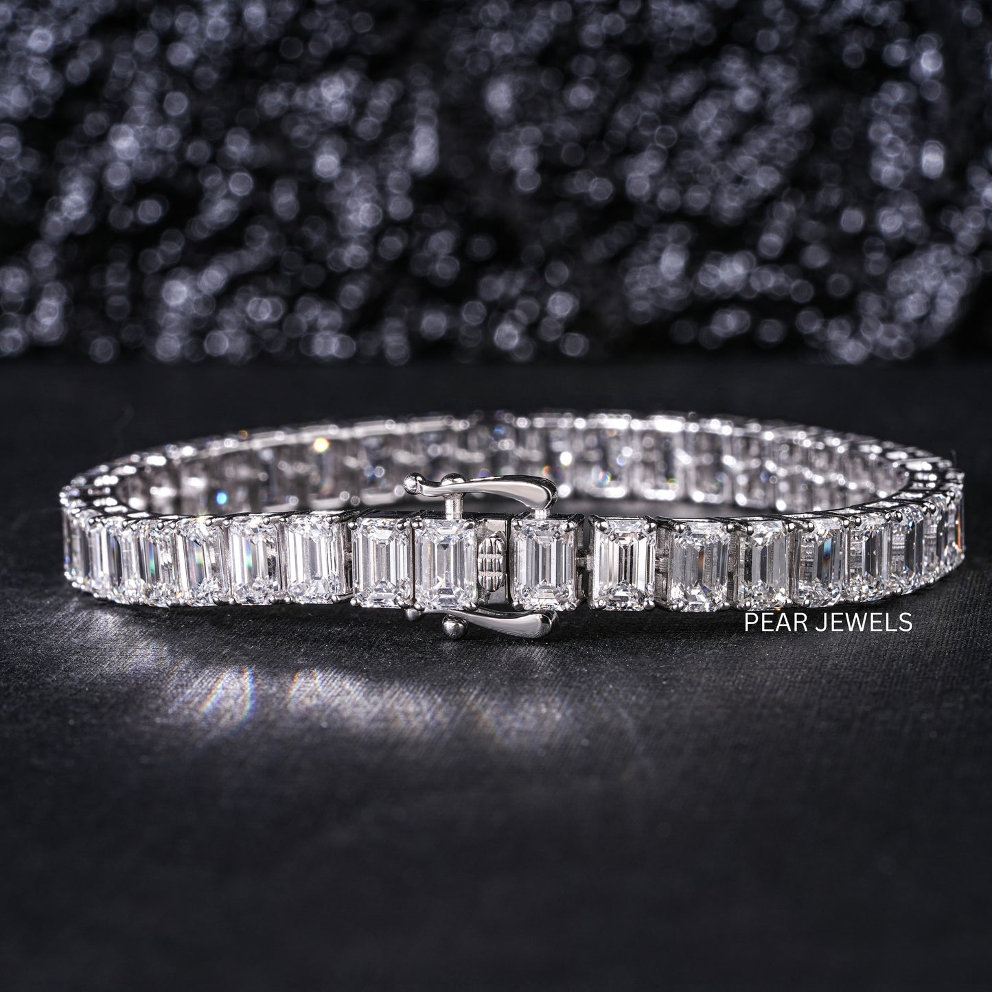 0.7ct Emerald Tennis Labgrown Diamond Bracelet