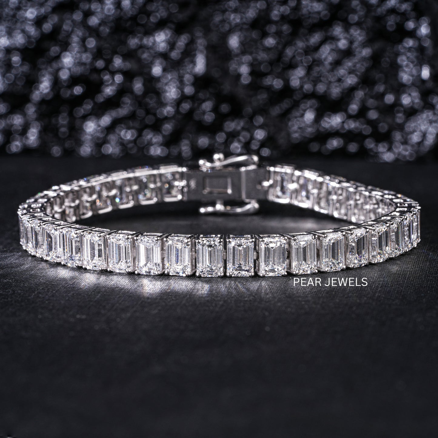 0.7ct Emerald Tennis Labgrown Diamond Bracelet
