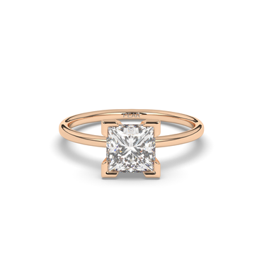 Princess Lab-Grown Diamond Ring in Prong Setting - Pear Jewels