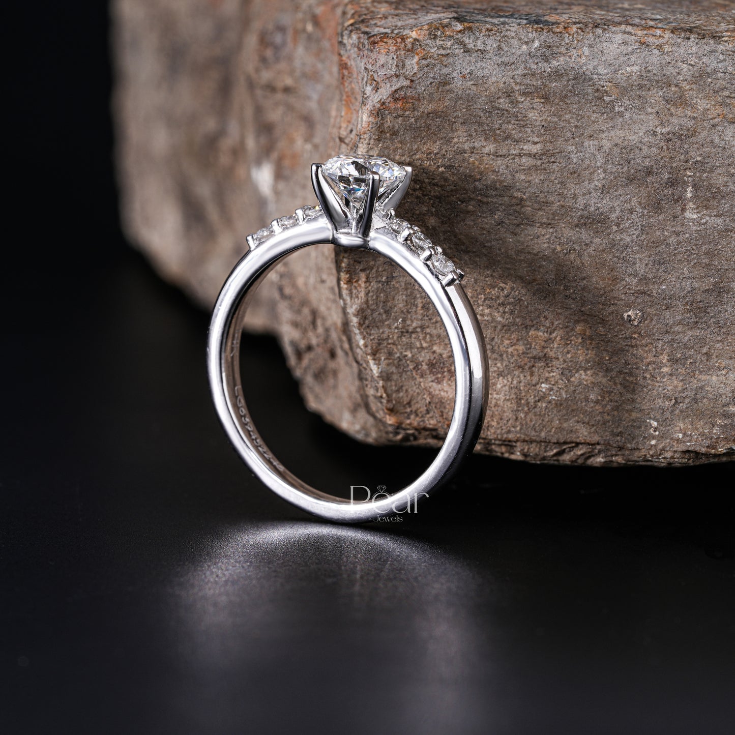 Seven-Stone Round Lab-Grown Diamond Ring - Pear Jewels