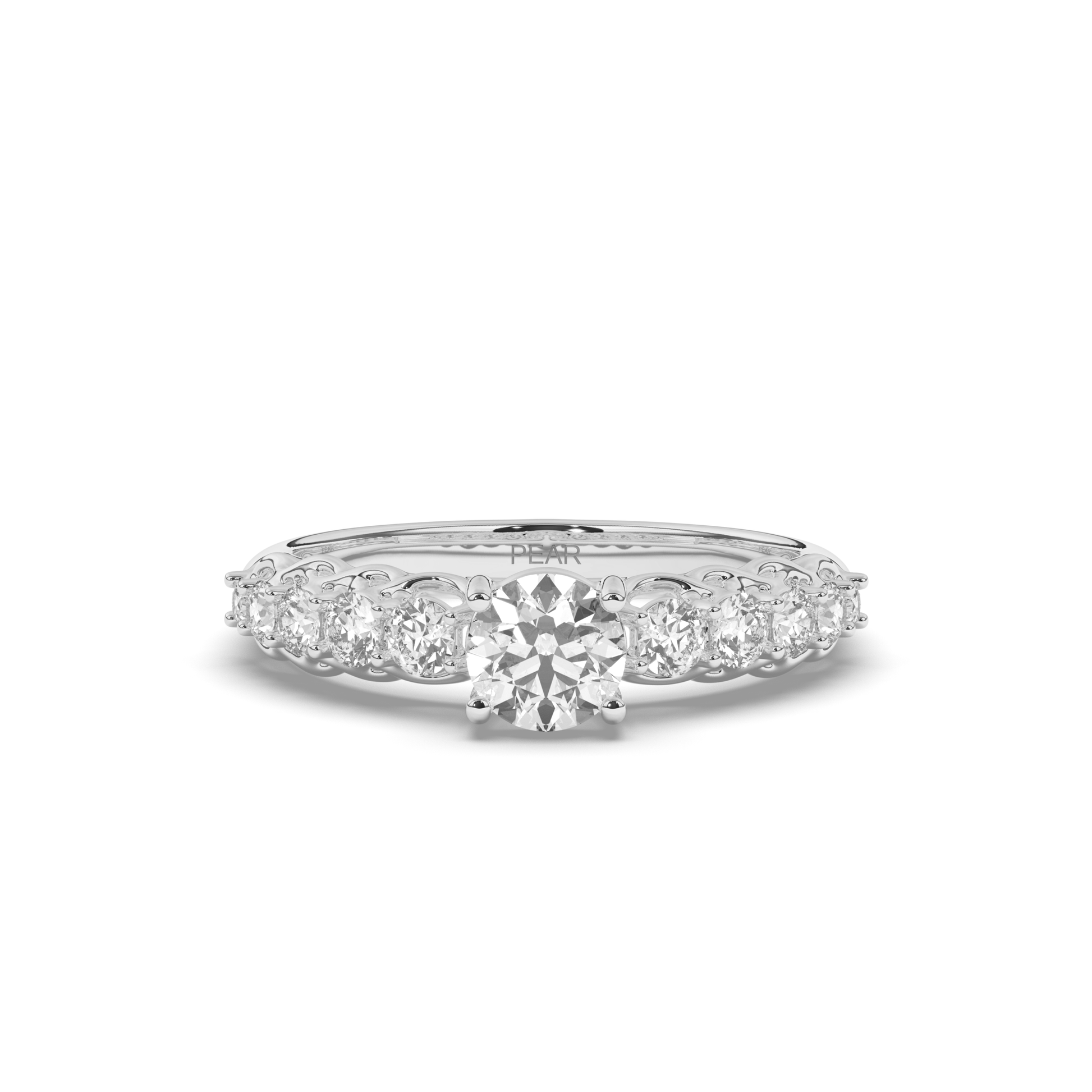 Solitaire Multi-Stone Lab-Grown Diamond Ring - Pear Jewels