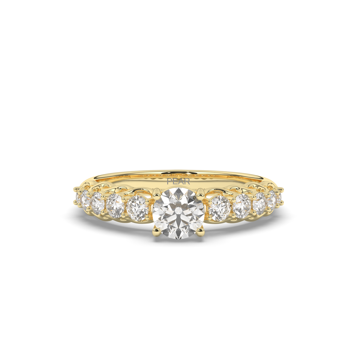 Solitaire Multi-Stone Lab-Grown Diamond Ring - Pear Jewels