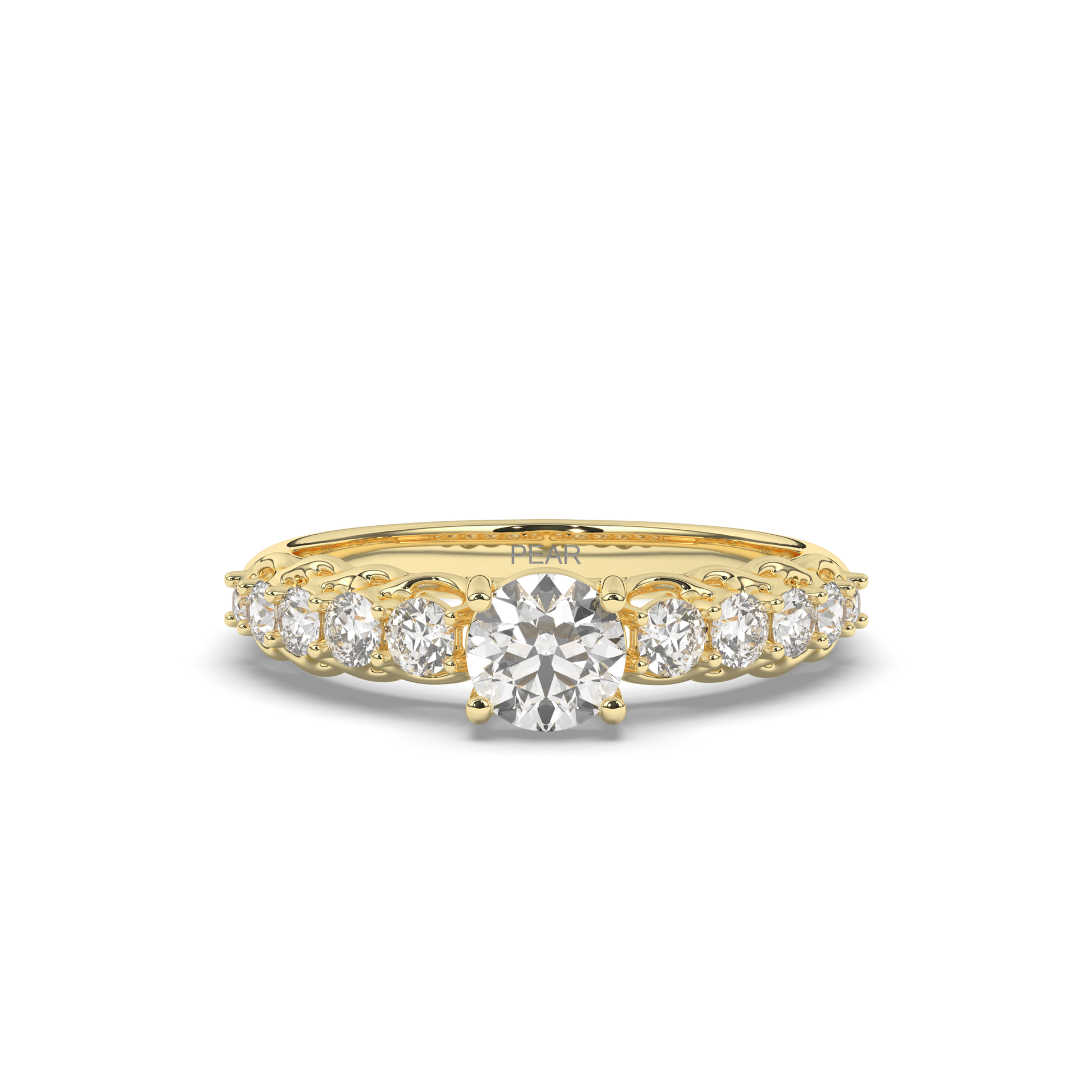 Solitaire Multi-Stone Lab-Grown Diamond Ring - Pear Jewels