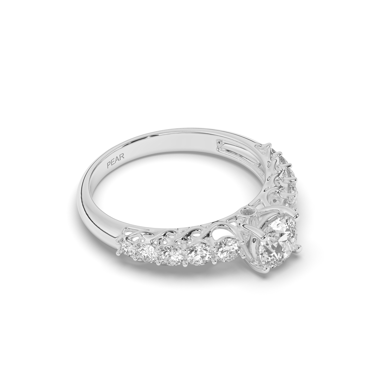 Solitaire Multi-Stone Lab-Grown Diamond Ring - Pear Jewels