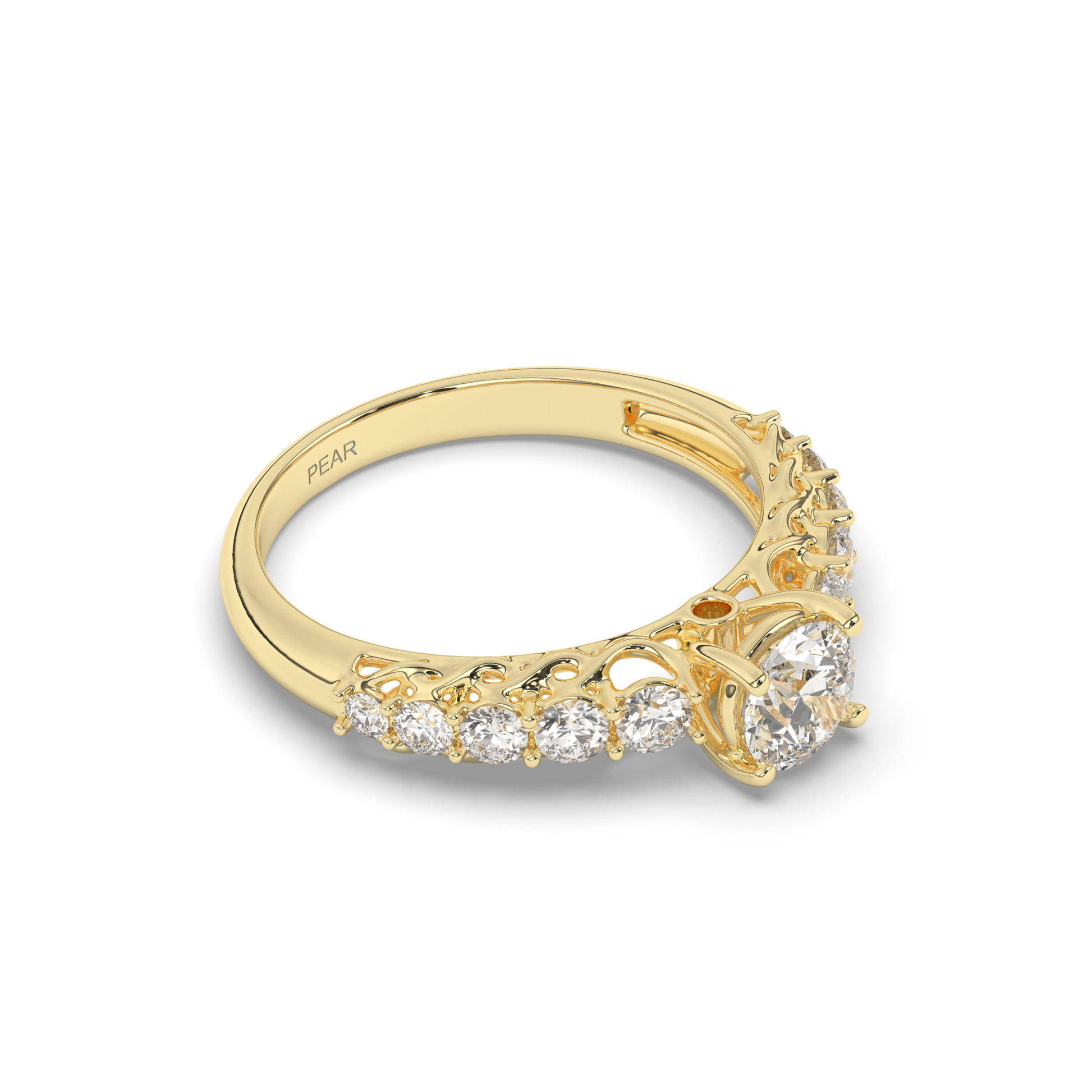 Solitaire Multi-Stone Lab-Grown Diamond Ring - Pear Jewels