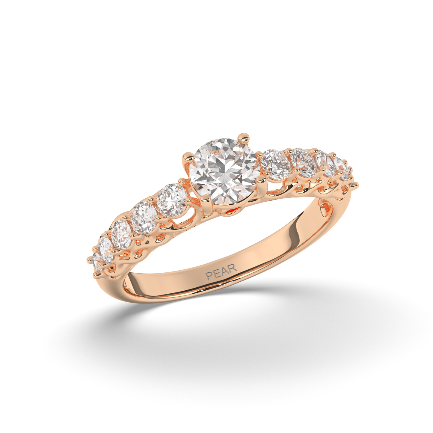 Solitaire Multi-Stone Lab-Grown Diamond Ring - Pear Jewels