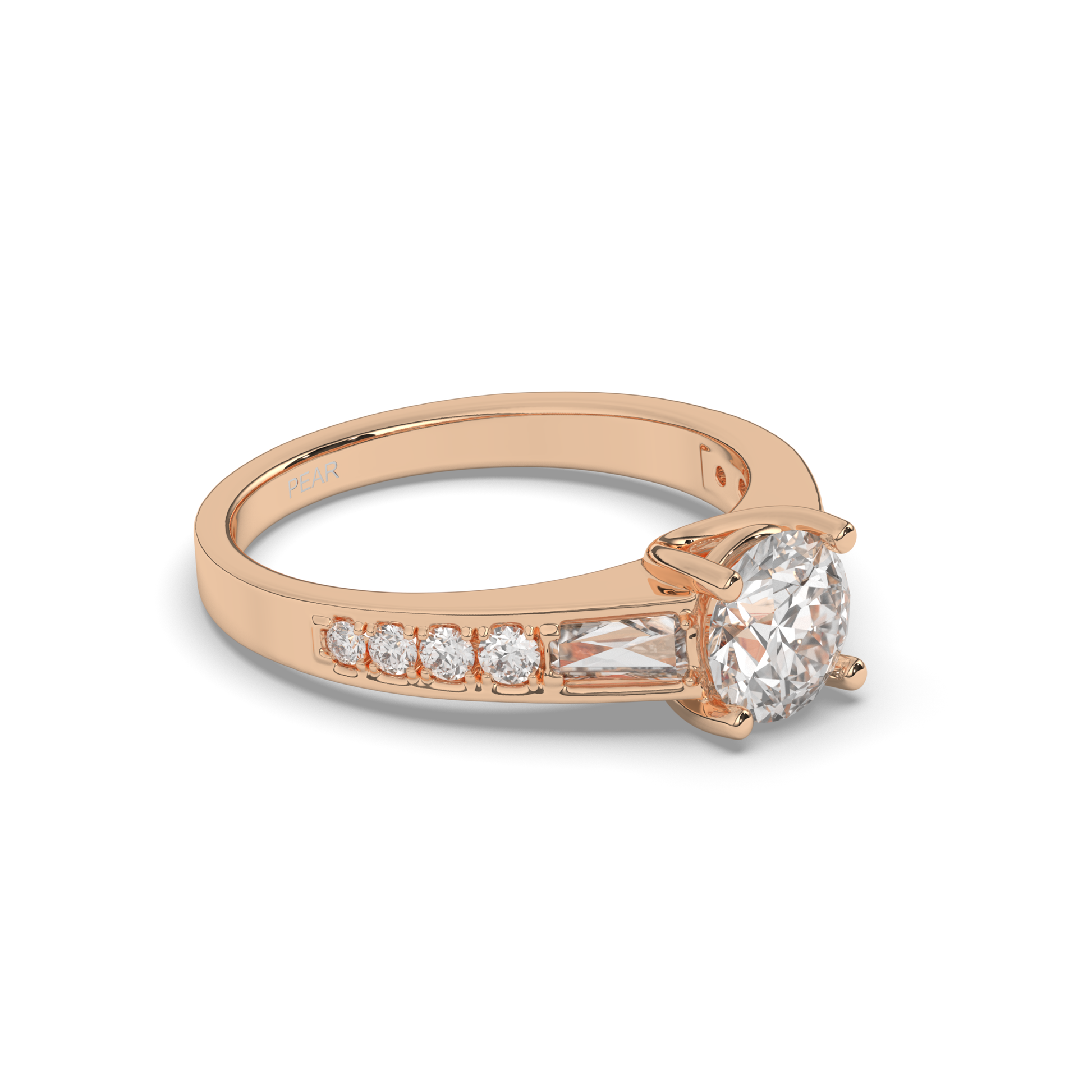 Three Stone Elegance & Baguette Lab-Grown Diamond Bracelet - Pear Jewels