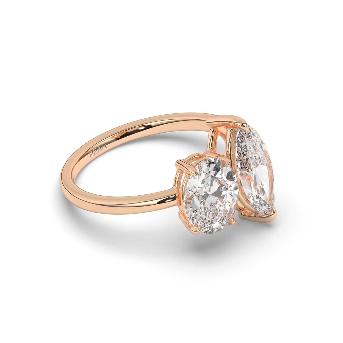Toi Et Moi Oval & Marquise Lab-Grown Diamond Ring - Pear Jewels