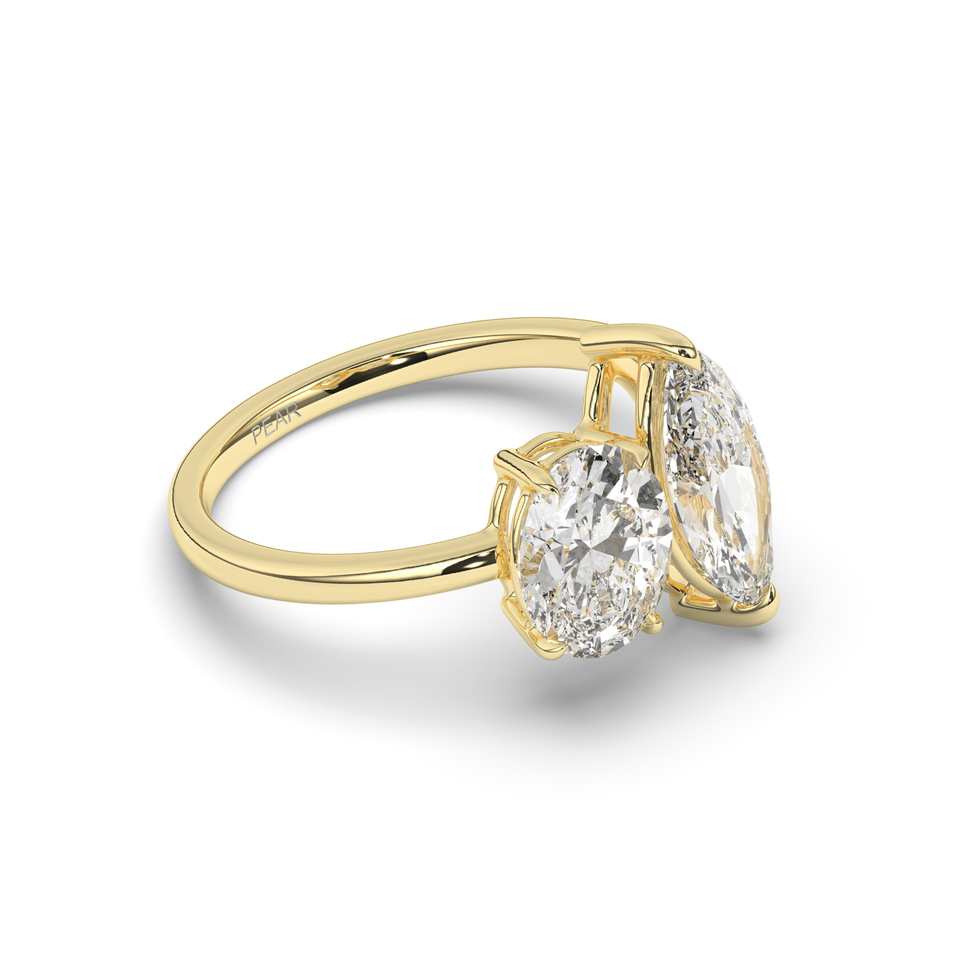 Toi Et Moi Oval & Marquise Lab-Grown Diamond Ring - Pear Jewels