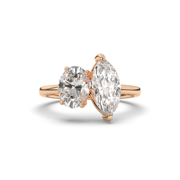Toi Et Moi Oval & Marquise Lab-Grown Diamond Ring - Pear Jewels
