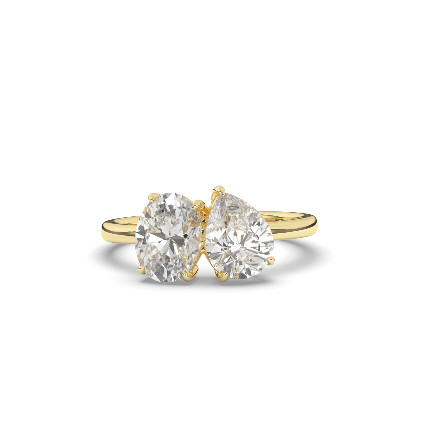 Toi Et Moi Pear & Oval Lab-Grown Diamond Ring - Pear Jewels