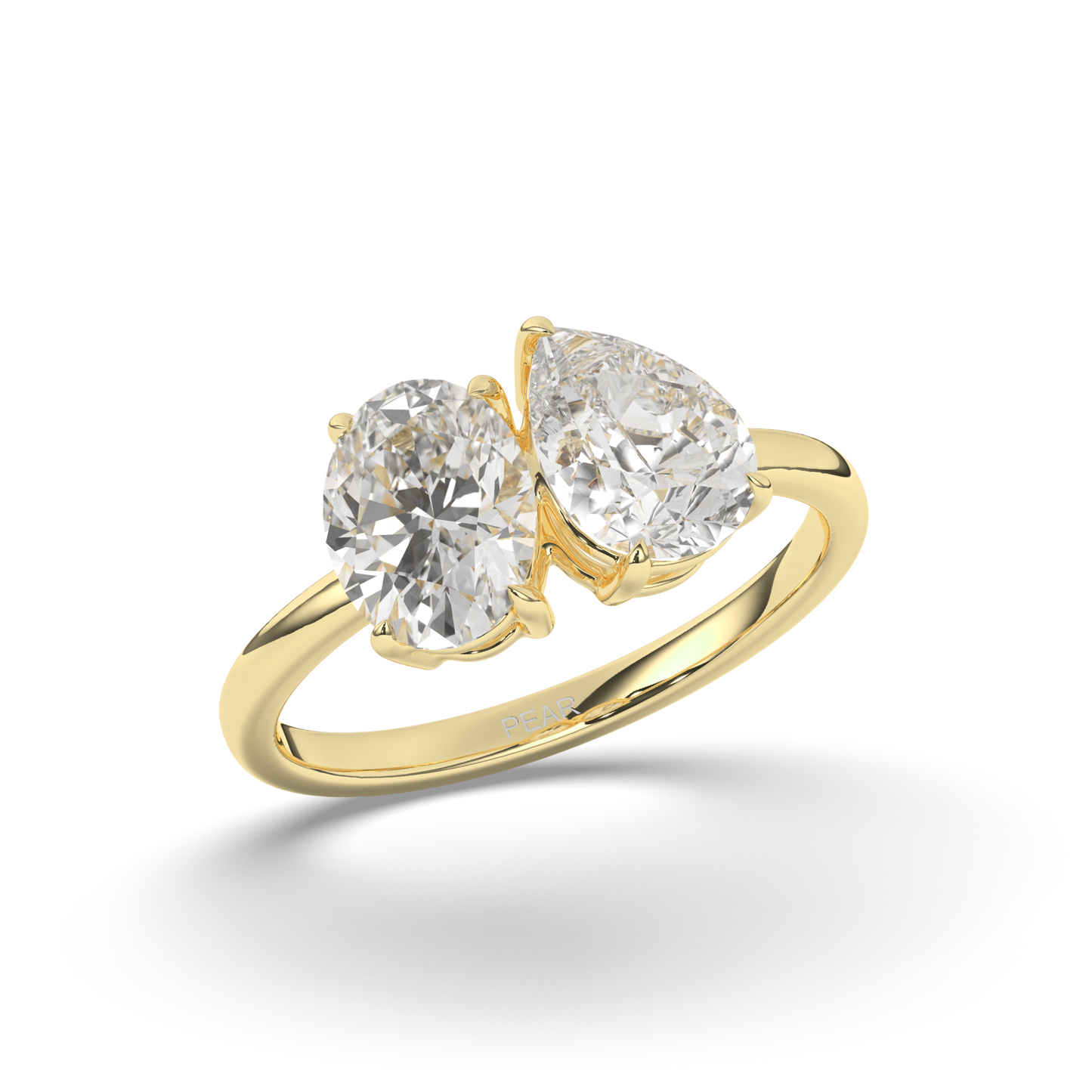 Toi Et Moi Pear & Oval Lab-Grown Diamond Ring - Pear Jewels