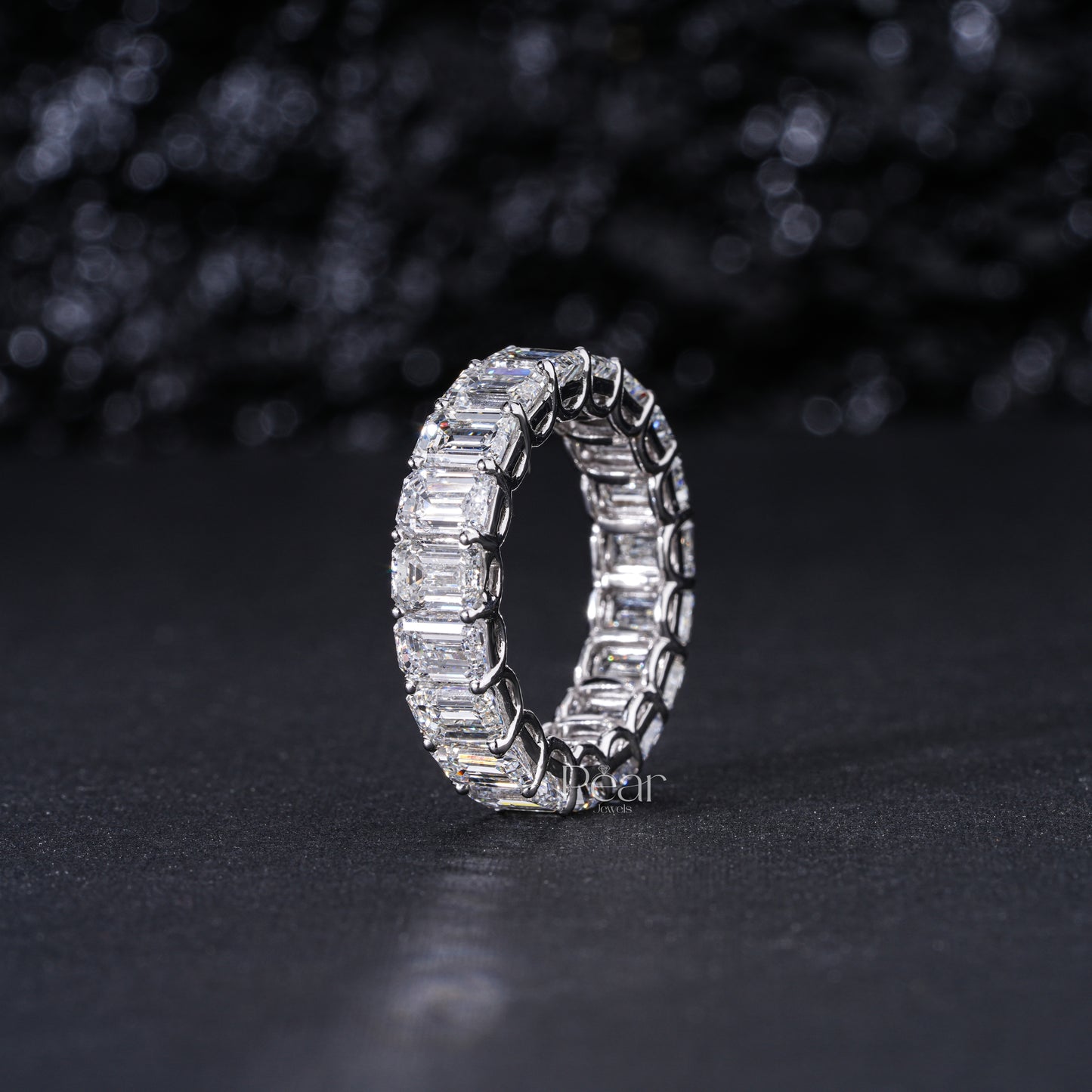 0.5CT Emerald Cut Diamond Labgrown Eternity Band - Pear Jewels
