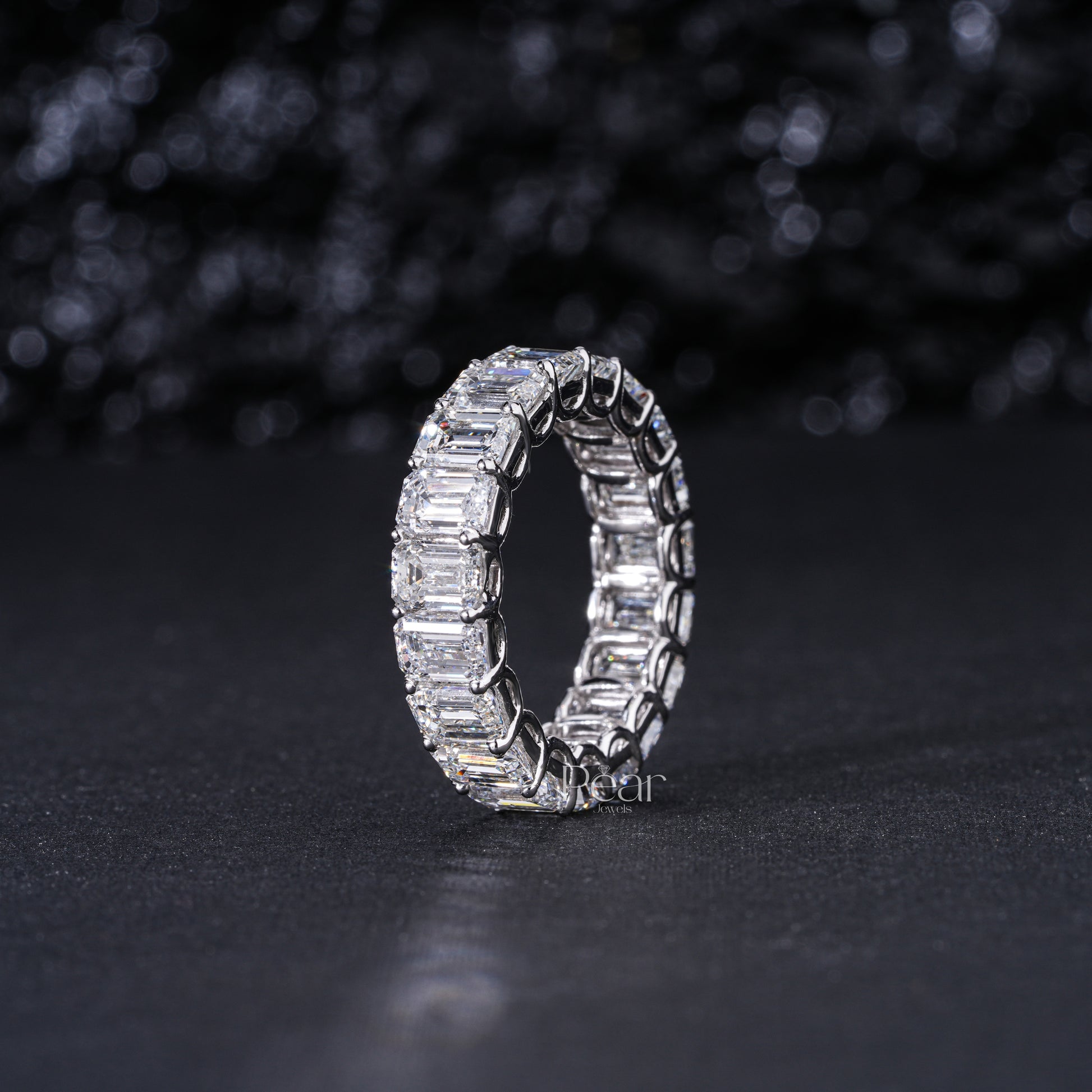 0.5CT Emerald Cut Diamond Labgrown Eternity Band - Pear Jewels
