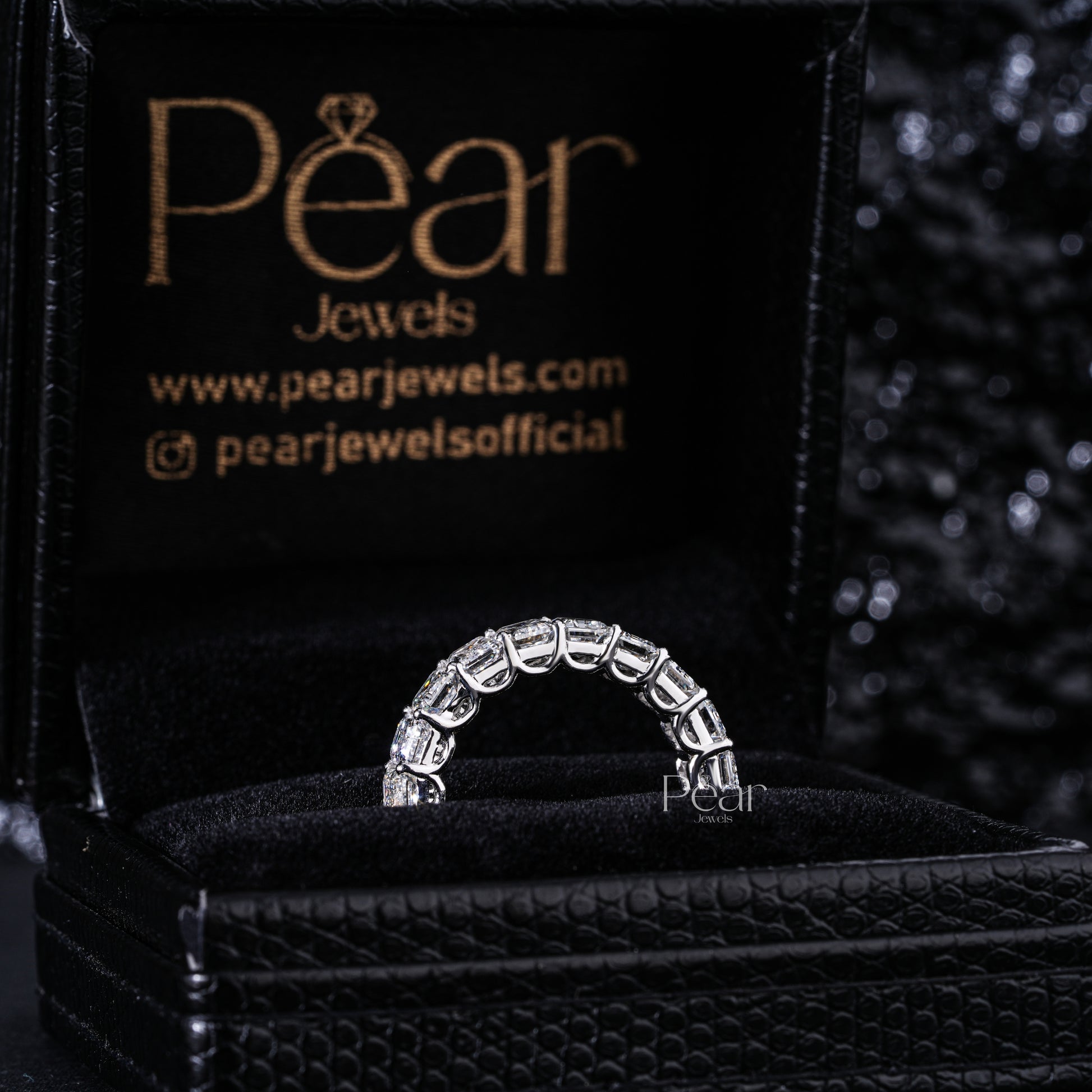 0.5CT Emerald Cut Diamond Labgrown Eternity Band - Pear Jewels