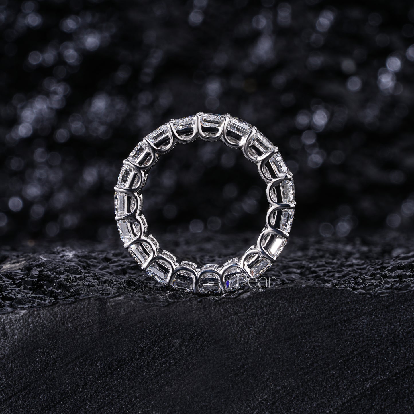 0.5CT Emerald Cut Diamond Labgrown Eternity Band - Pear Jewels