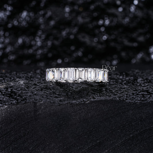 0.5CT Emerald Cut Diamond Labgrown Eternity Band - Pear Jewels