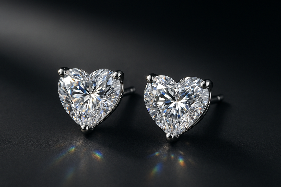 Heart-Shaped Diamond Earrings: A Romantic Touch to Every Outfit