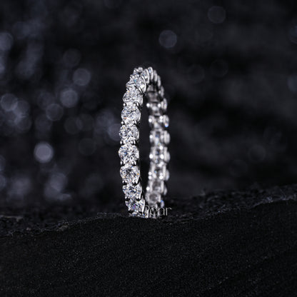 0.06Ct Round Full Eternity LabGrown Diamonds Wedding Band - Pear Jewels