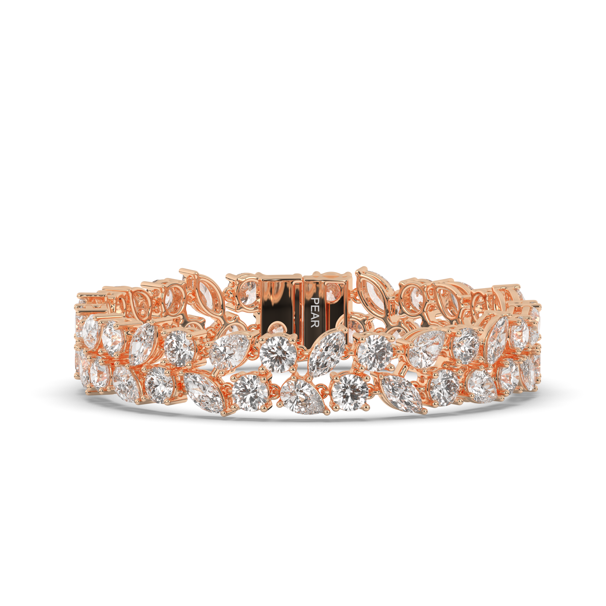 Bridal Lab-grown Diamond Tennis Bracelet - Pear Jewels