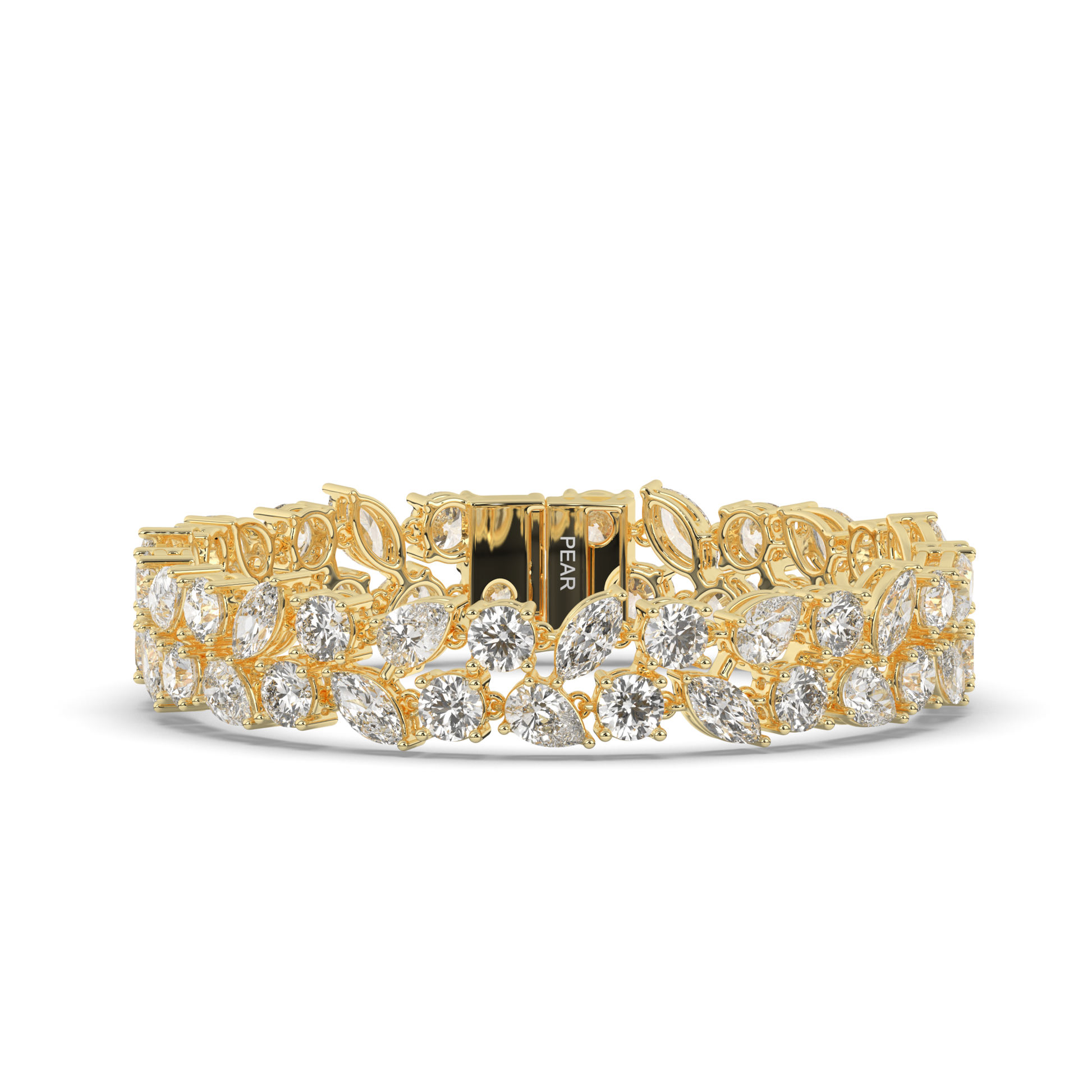 Bridal Lab-grown Diamond Tennis Bracelet - Pear Jewels