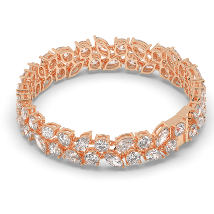 Bridal Lab-grown Diamond Tennis Bracelet - Pear Jewels