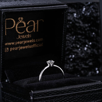 0.5Ct Round Solitaire Engagement Natural Diamond Ring