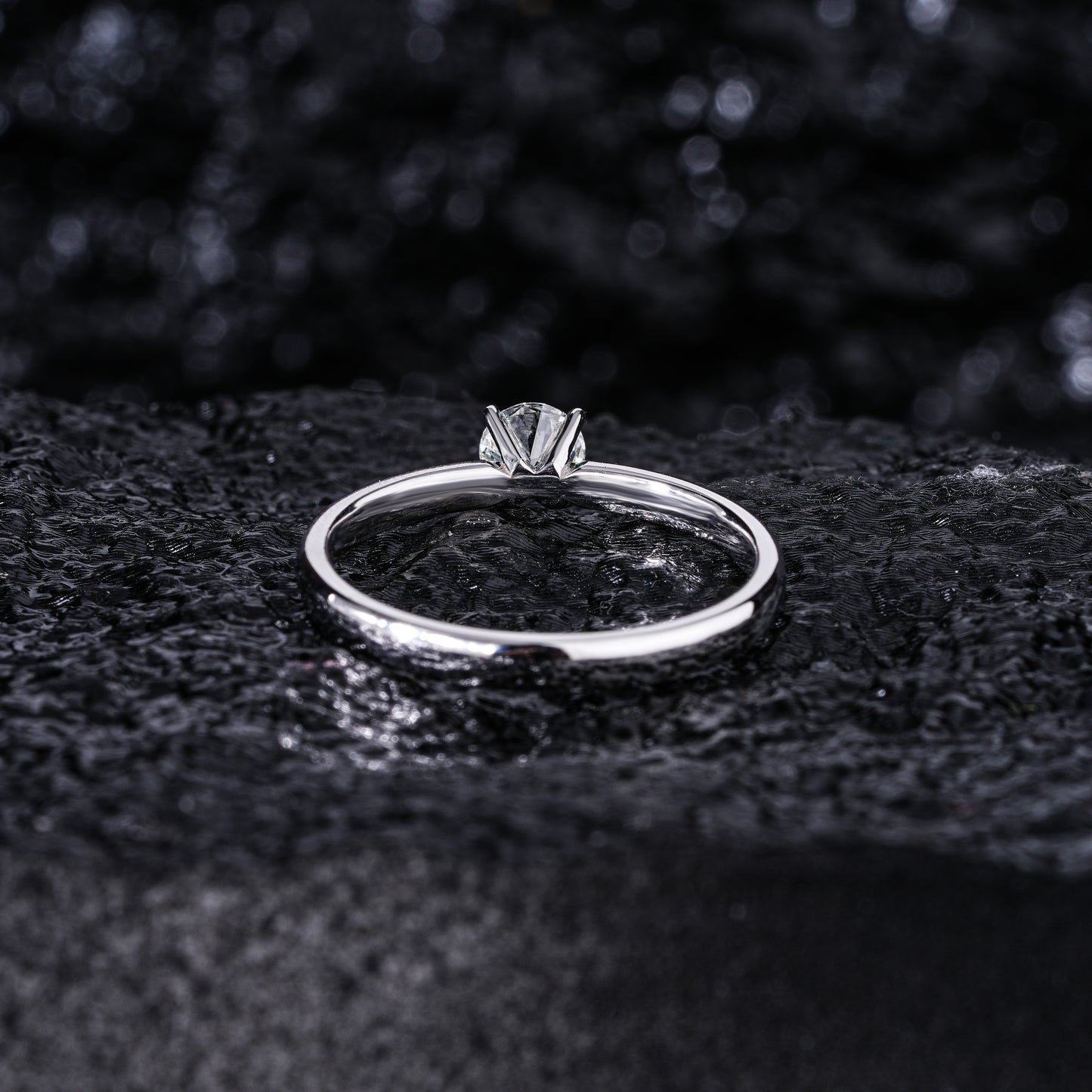 0.5Ct Round Solitaire Engagement Natural Diamond Ring