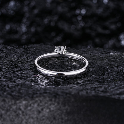 0.5Ct Round Solitaire Engagement Natural Diamond Ring