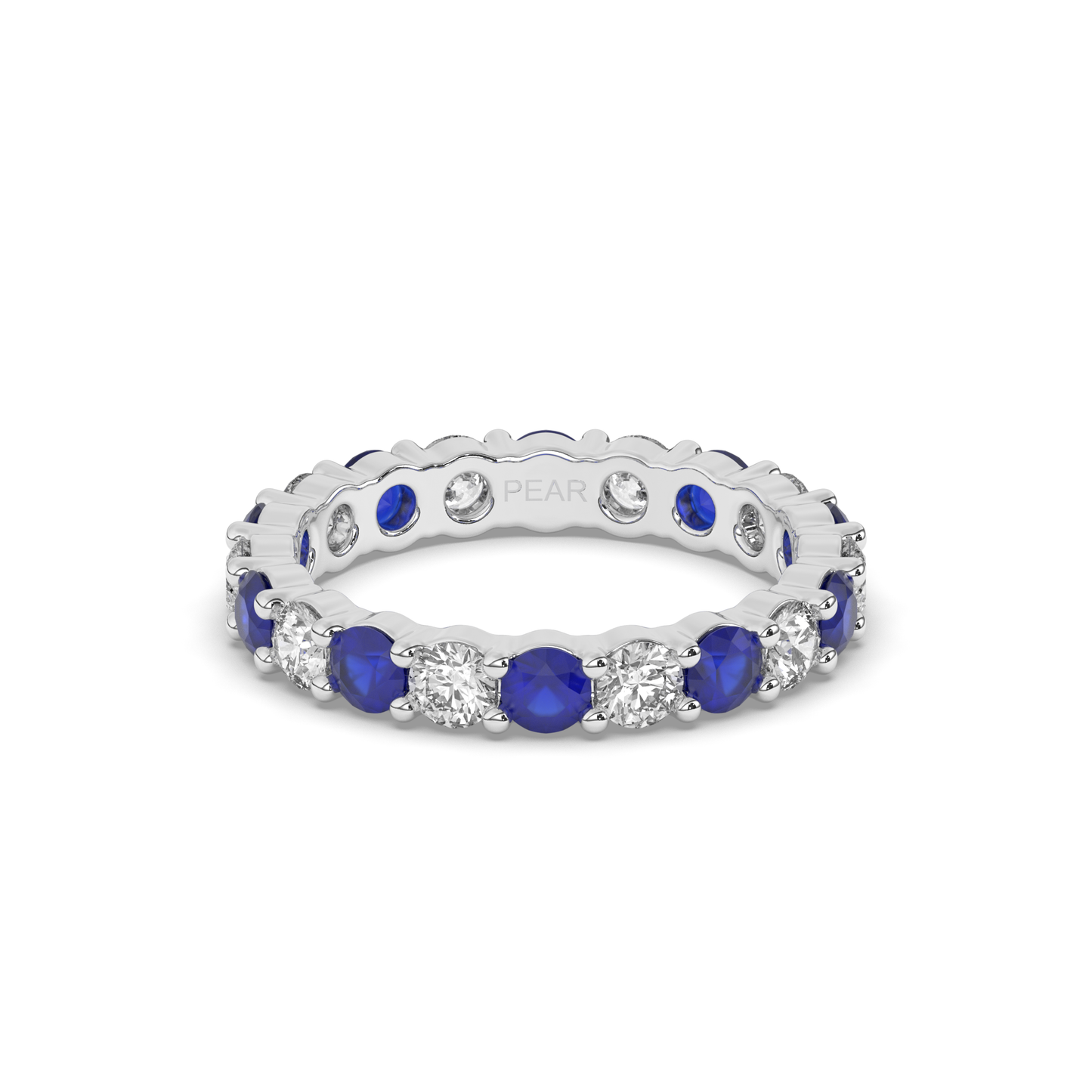 Eternity Lab-Grown Diamond Wedding Band - Pear Jewels