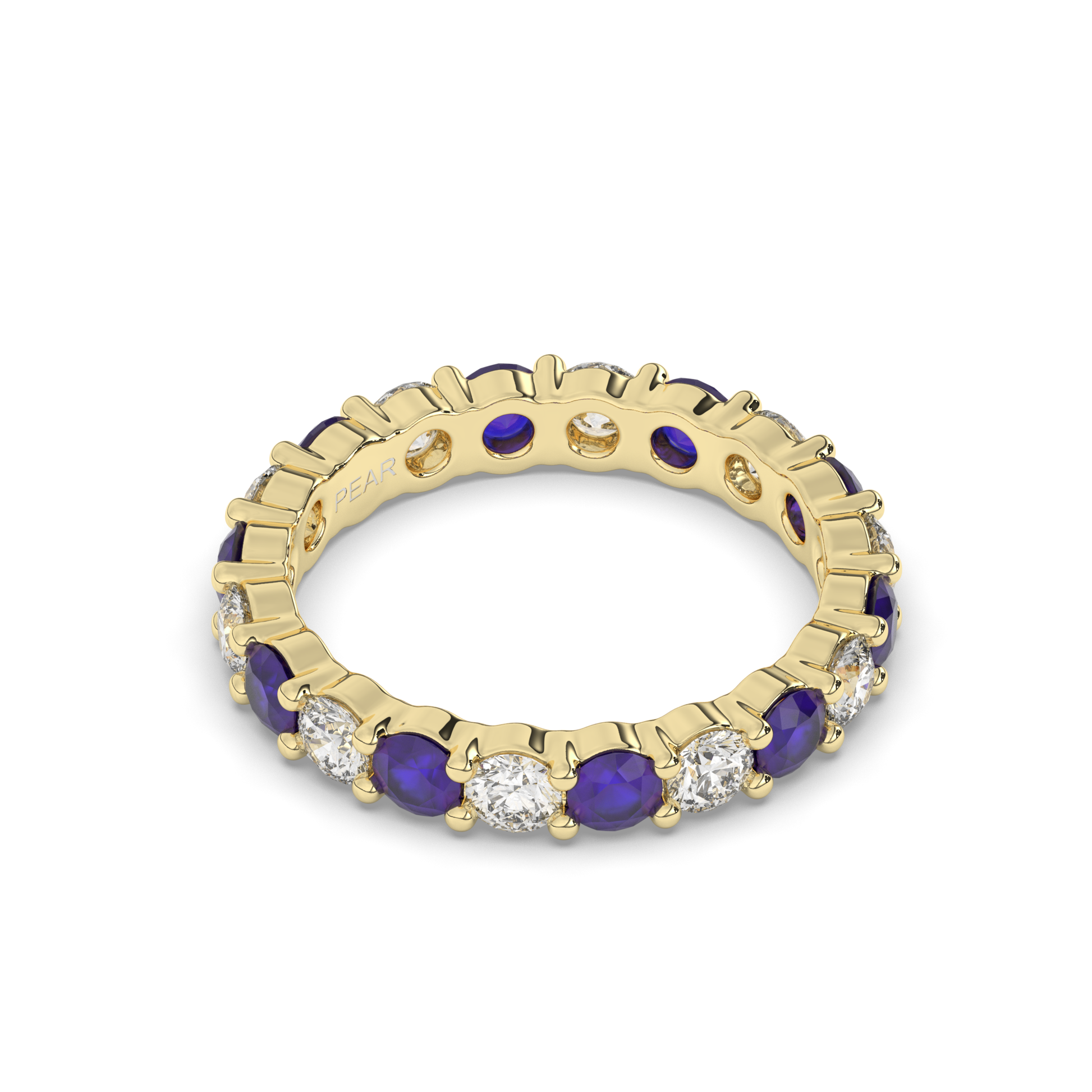 Eternity Lab-Grown Diamond Wedding Band - Pear Jewels