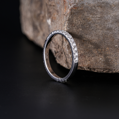 Half Eternity Natural Round Diamond Band