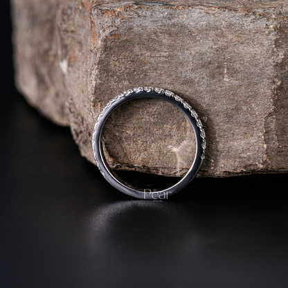 Half Eternity Natural Round Diamond Band