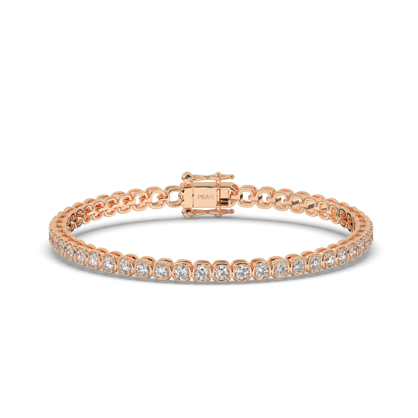 Infinite Ellipses Lab-grown Diamond Tennis Bracelet - Pear Jewels