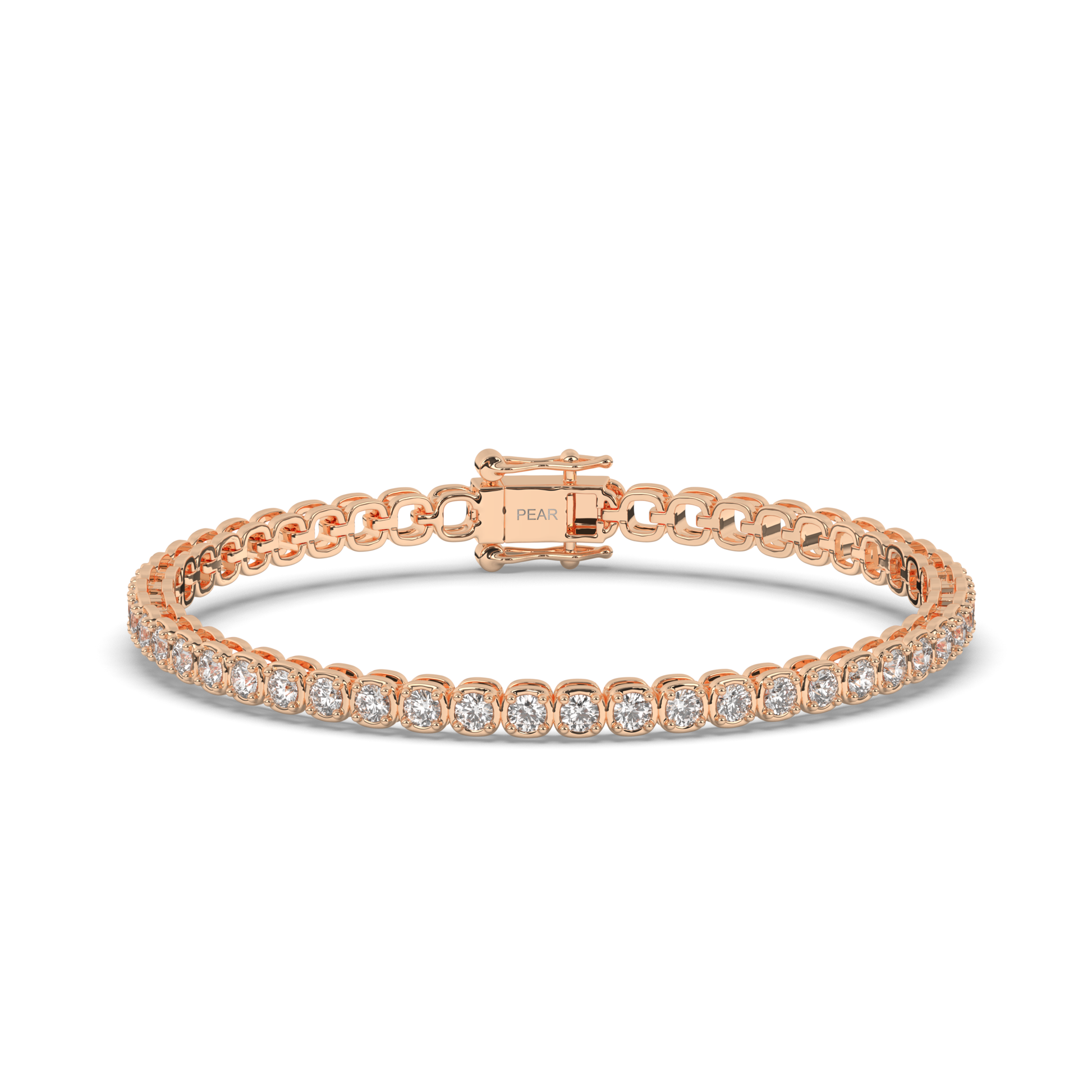 Infinite Ellipses Lab-grown Diamond Tennis Bracelet - Pear Jewels