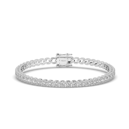 Infinite Ellipses Lab-grown Diamond Tennis Bracelet - Pear Jewels