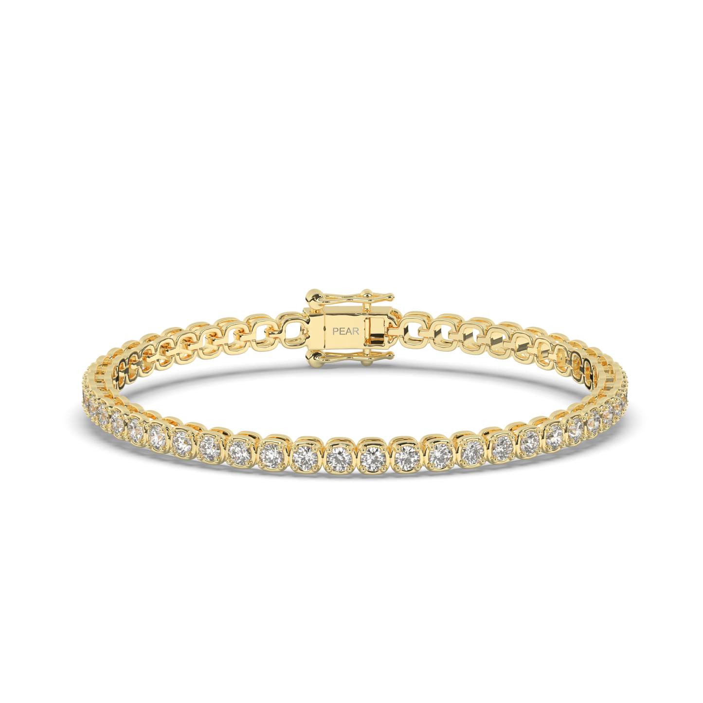 Infinite Ellipses Lab-grown Diamond Tennis Bracelet - Pear Jewels