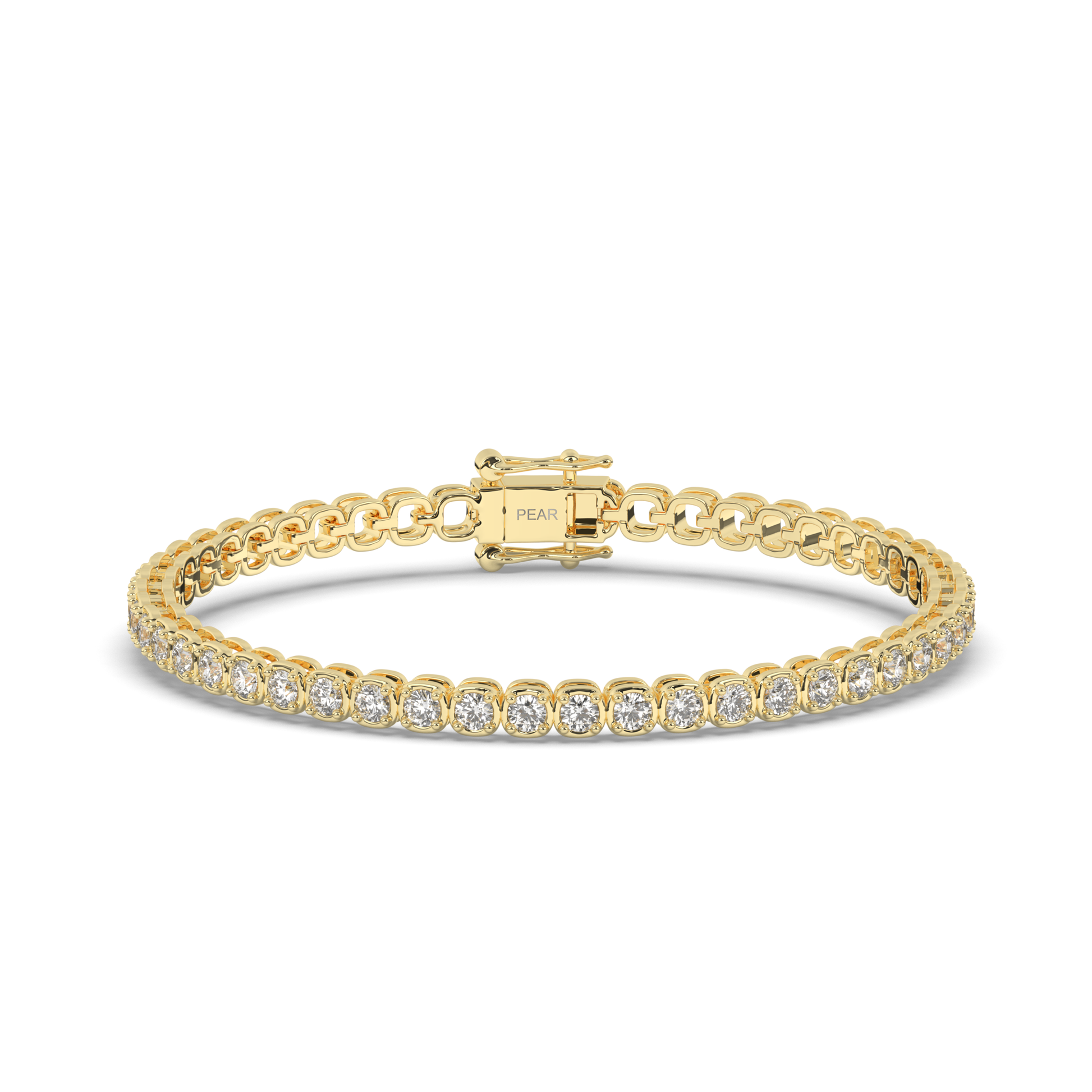 Infinite Ellipses Lab-grown Diamond Tennis Bracelet - Pear Jewels