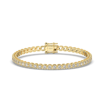 Infinite Ellipses Lab-grown Diamond Tennis Bracelet - Pear Jewels