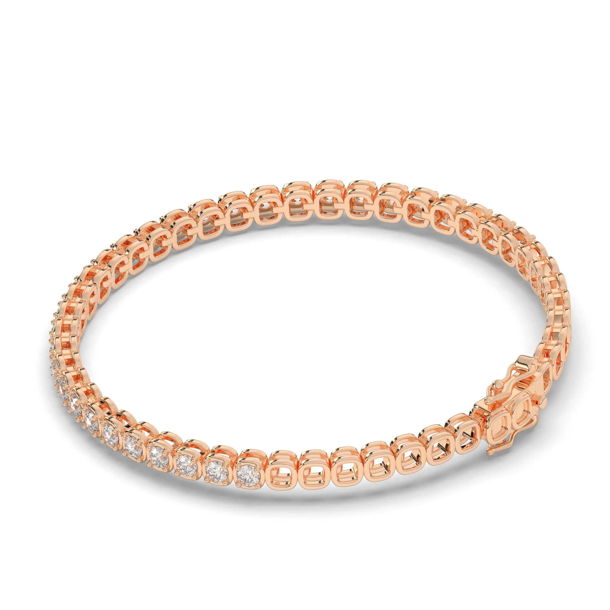 Infinite Ellipses Lab-grown Diamond Tennis Bracelet - Pear Jewels